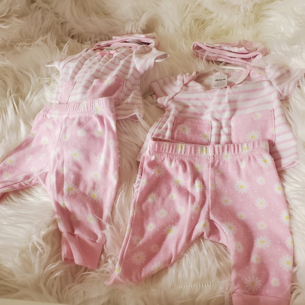 (1)  CJP Baby Brand Shirt, Pants, Hat Outfit 0-3 mths - Picture 9 of 12